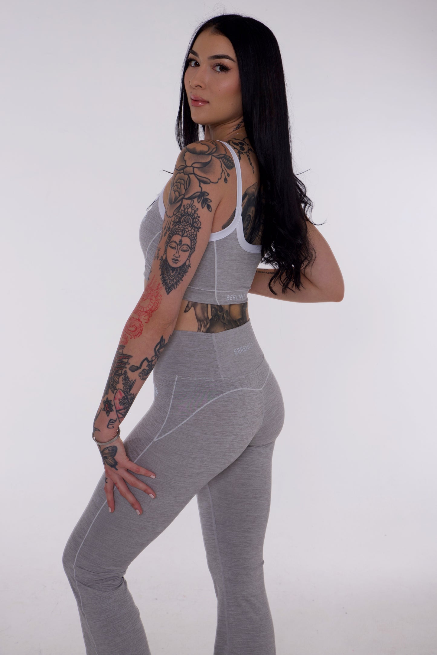 Aura Crop - Light Grey