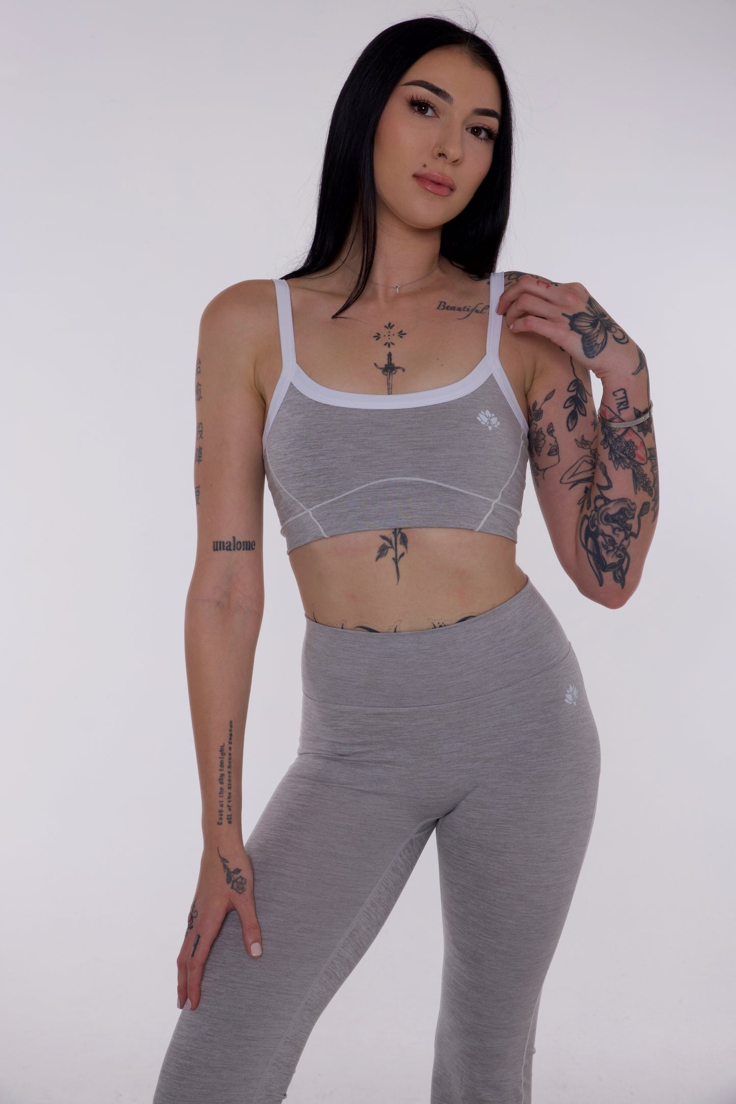 Aura Crop - Light Grey