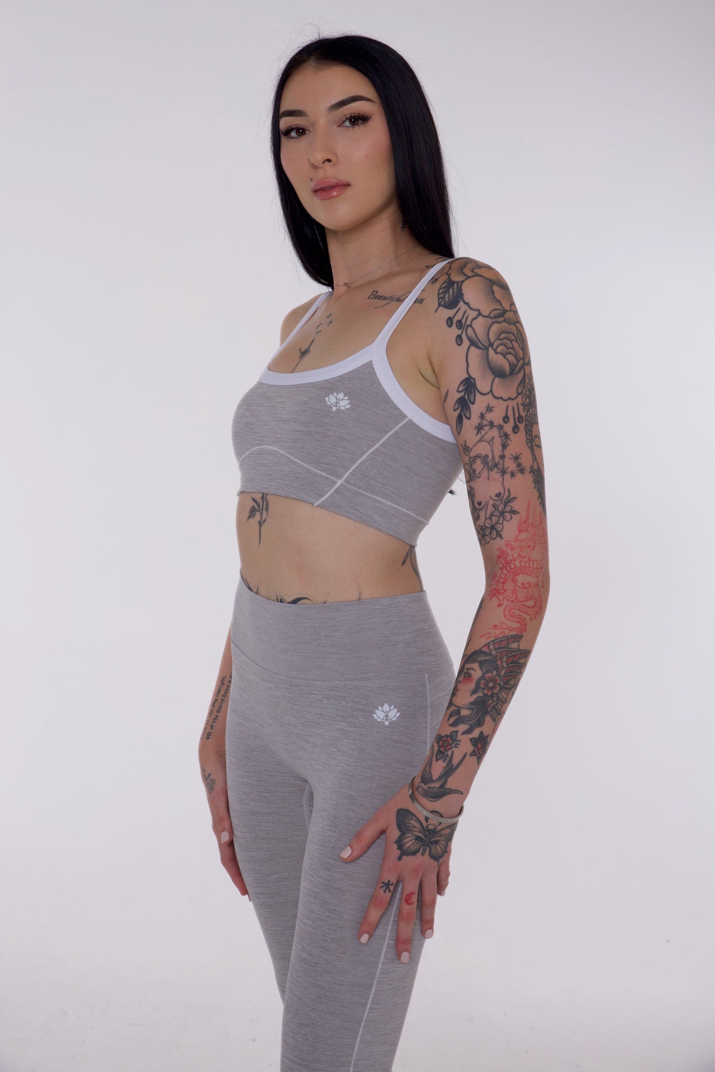 Aura Crop - Light Grey