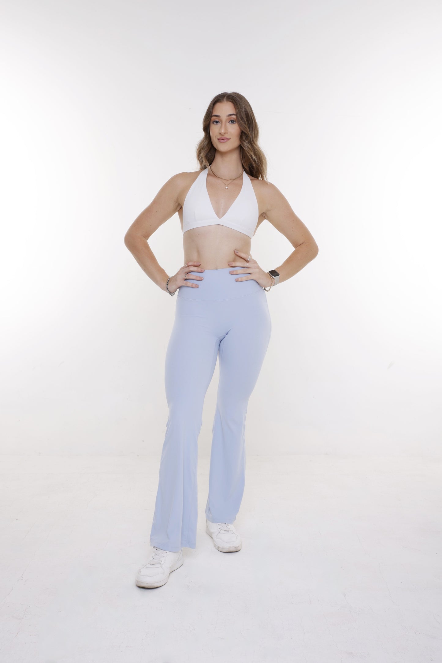 Manifest Flare Leggings - Baby Blue