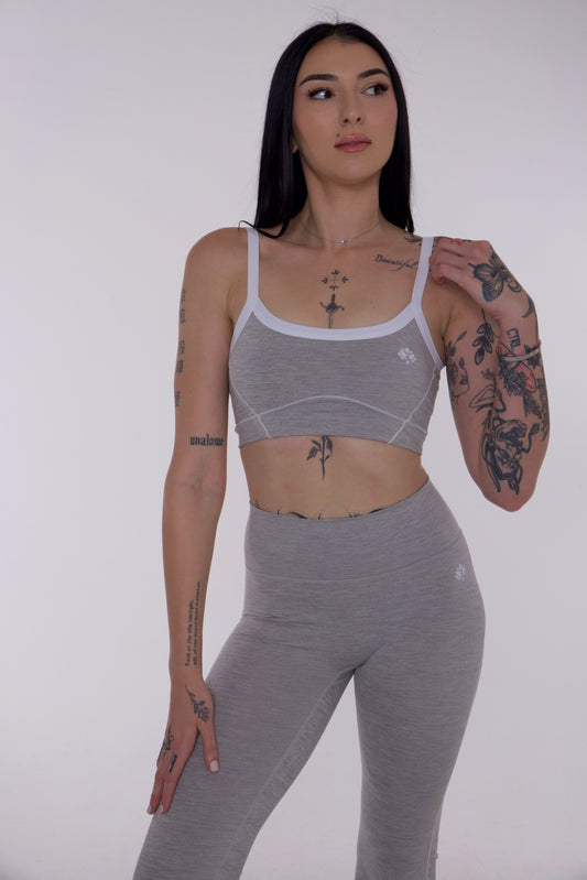 Aura Crop - Light Grey